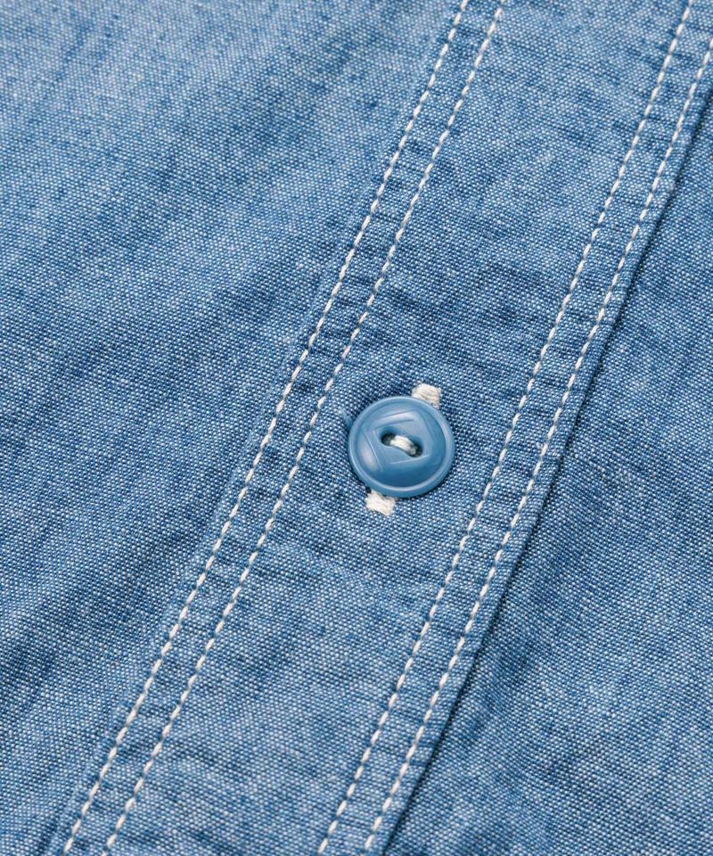 Momotaro - GTB Selvedge Chambray Shirt Blue