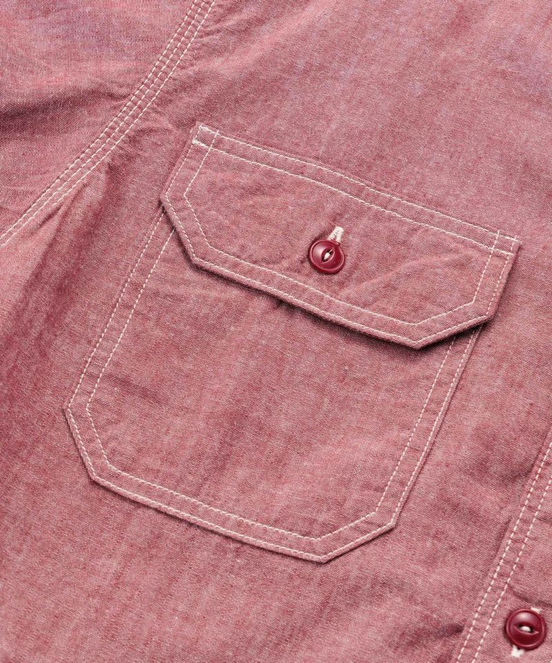 Momotaro - GTB Selvedge Chambray Shirt Red