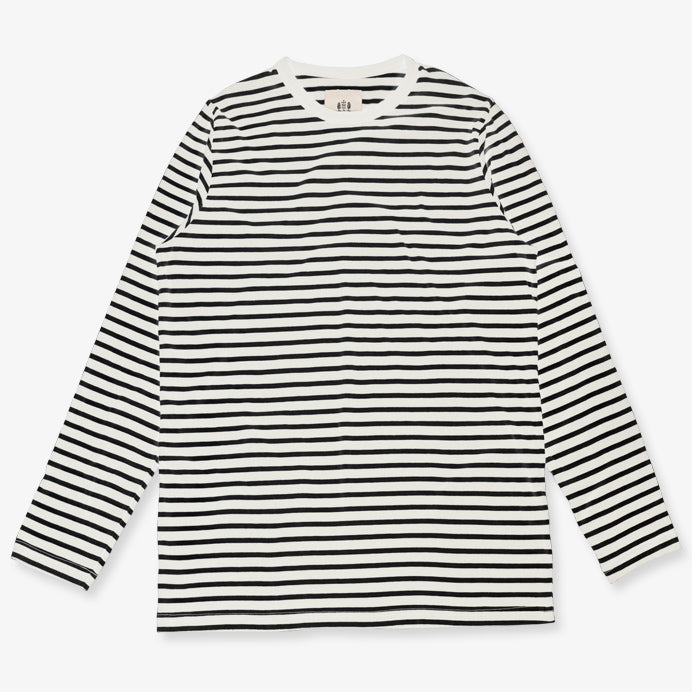 Hemen - Joritz Stripe Long Sleeve Natural/Marine
