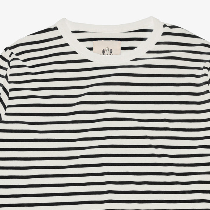 Hemen - Joritz Stripe Long Sleeve Natural/Marine