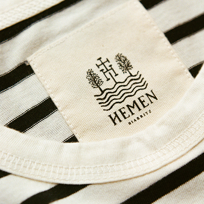 Hemen - Joritz Stripe Long Sleeve Natural/Marine