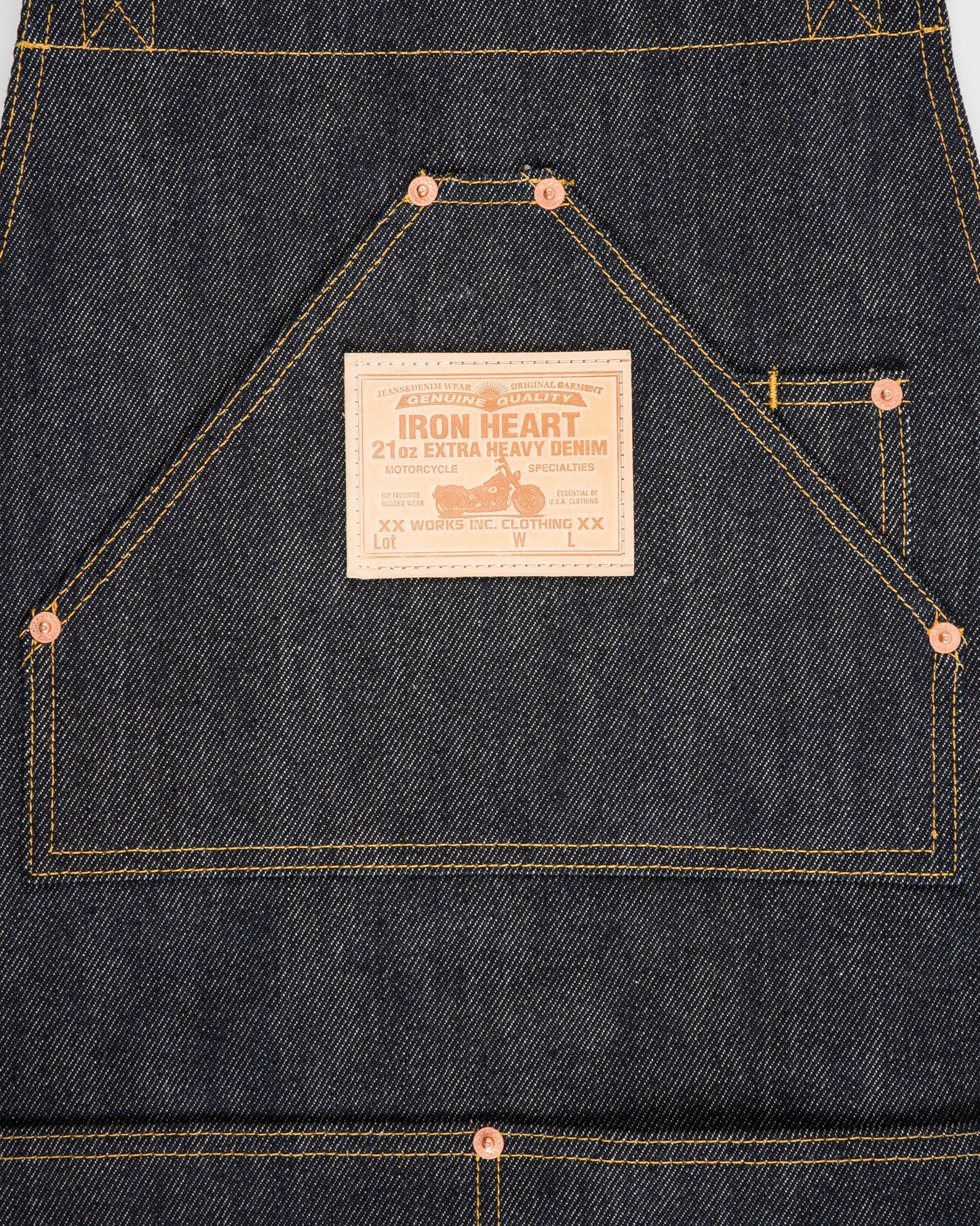 Iron Heart - IHG-056 Apron 21oz Indigo Denim