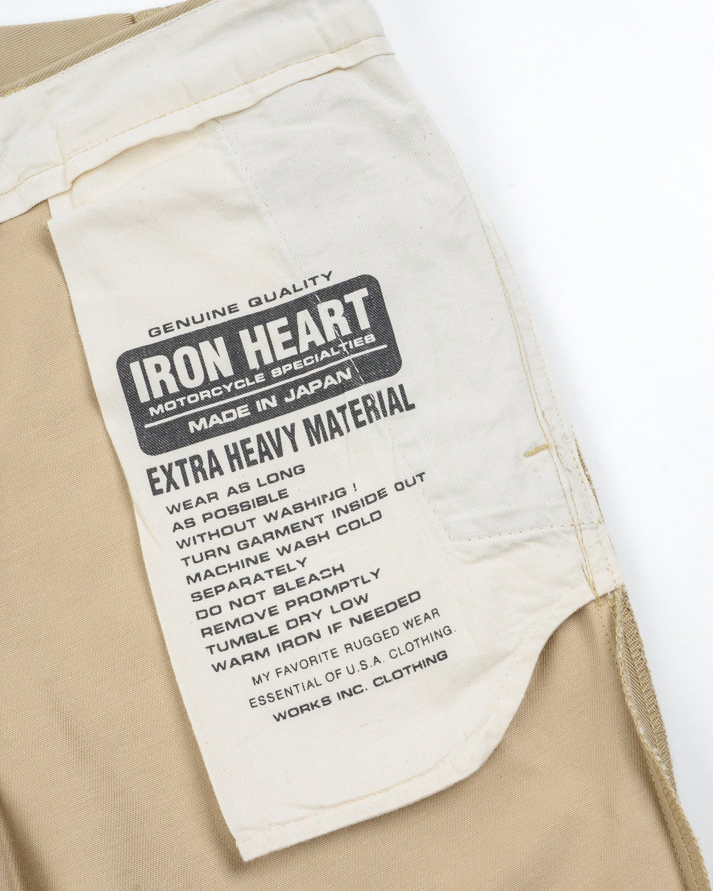 Iron Heart - 730 12oz Regular Chino Khaki
