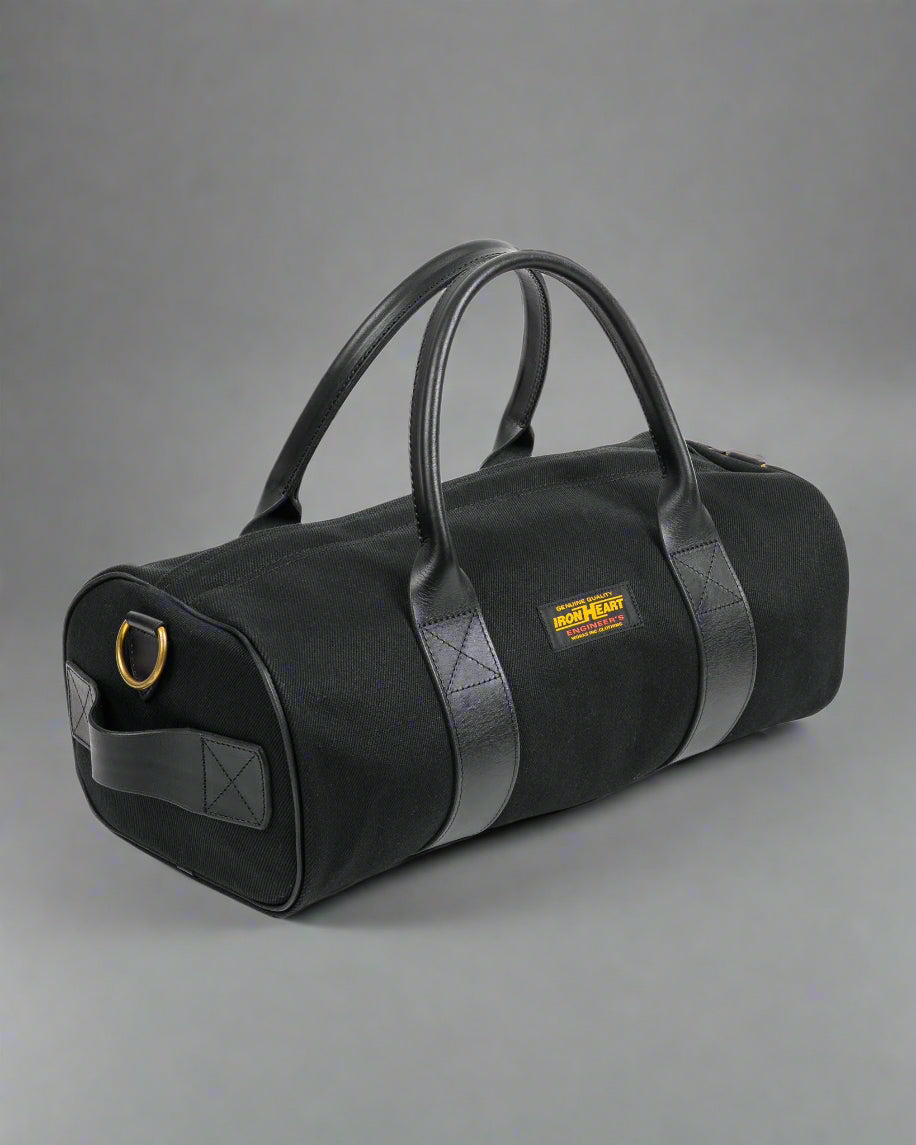 Iron Heart - Ihe-24 Blk Denim Duffel Back
