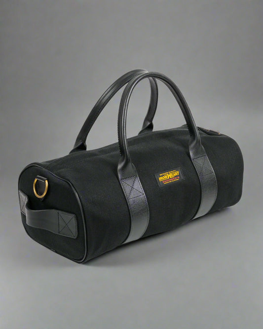 Iron Heart - Ihe-24 Blk Denim Duffel Back