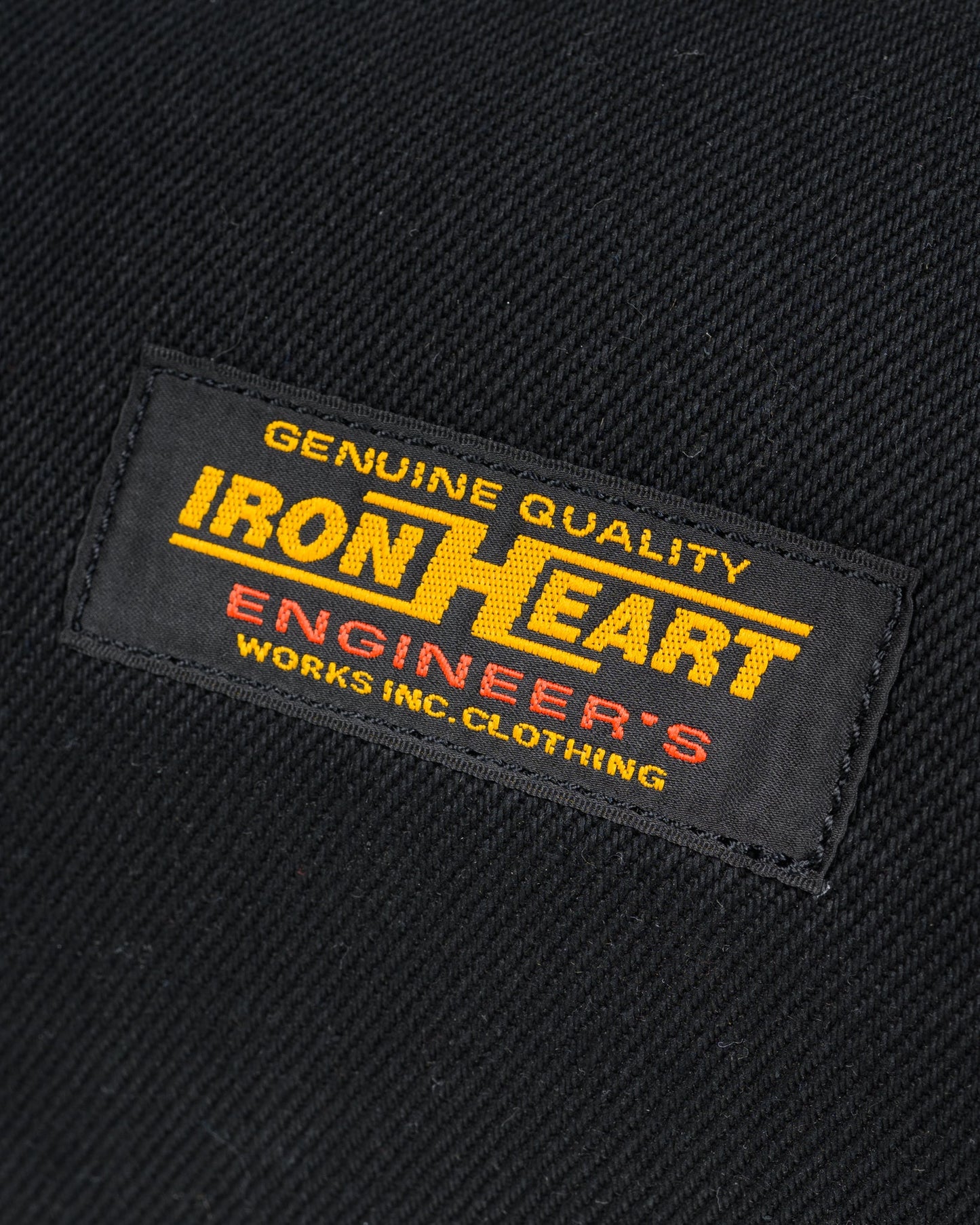 Iron Heart - Ihe-24 Blk Denim Duffel Back