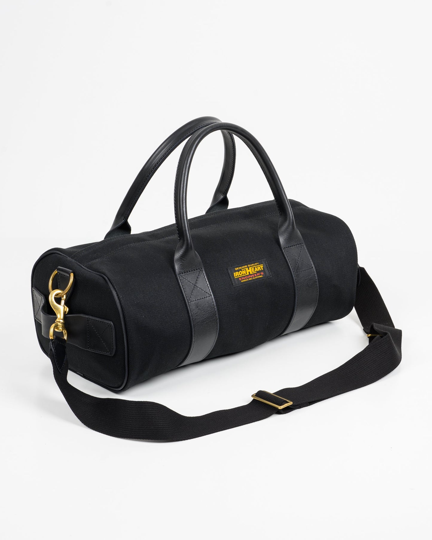 Iron Heart - Ihe-24 Blk Denim Duffel Back