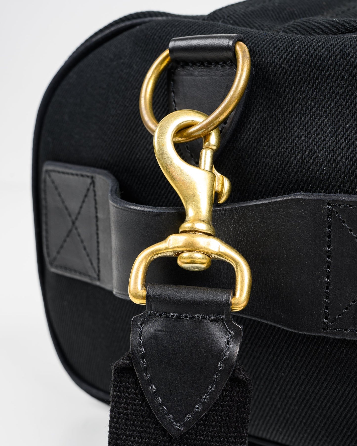 Iron Heart - Ihe-24 Blk Denim Duffel Back