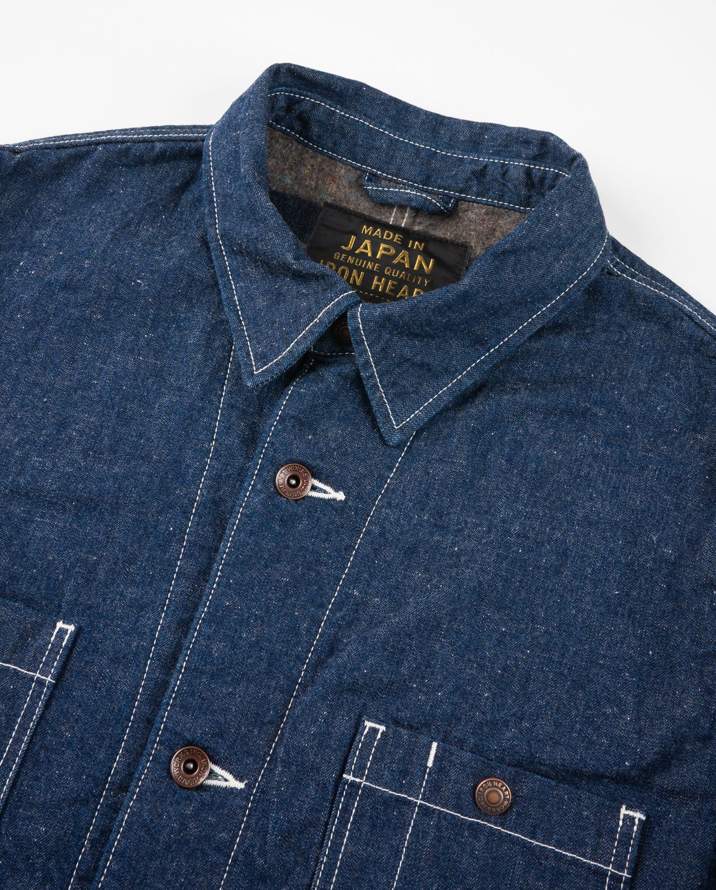 Iron Heart - IHJ-149-IND Denim Blanket Lined Chore Jacket