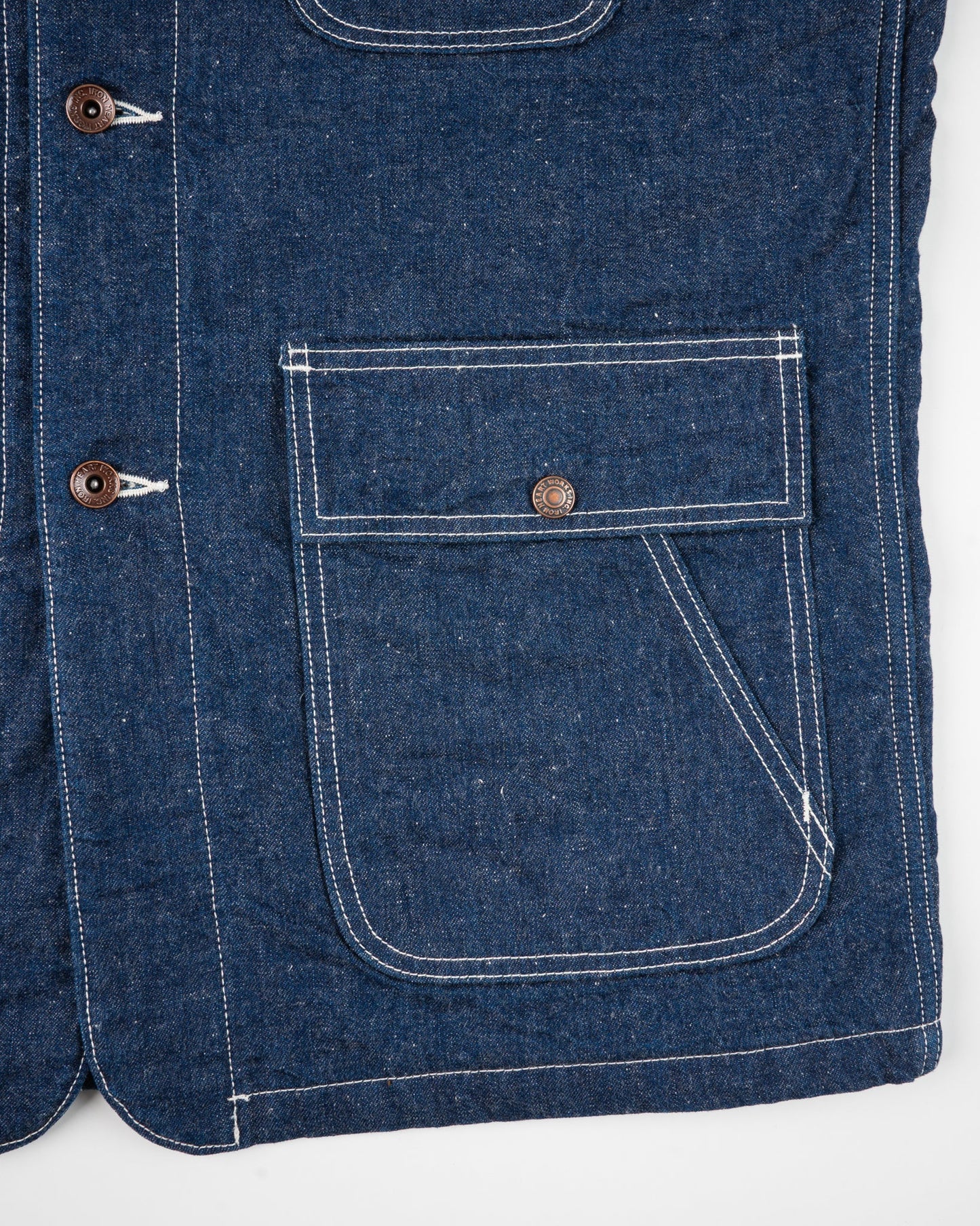 Iron Heart - IHJ-149-IND Denim Blanket Lined Chore Jacket