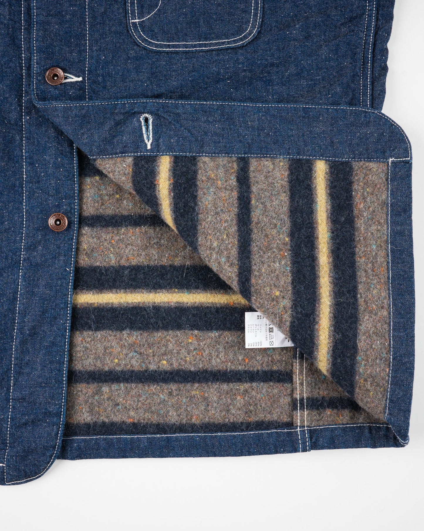 Iron Heart - IHJ-149-IND Denim Blanket Lined Chore Jacket