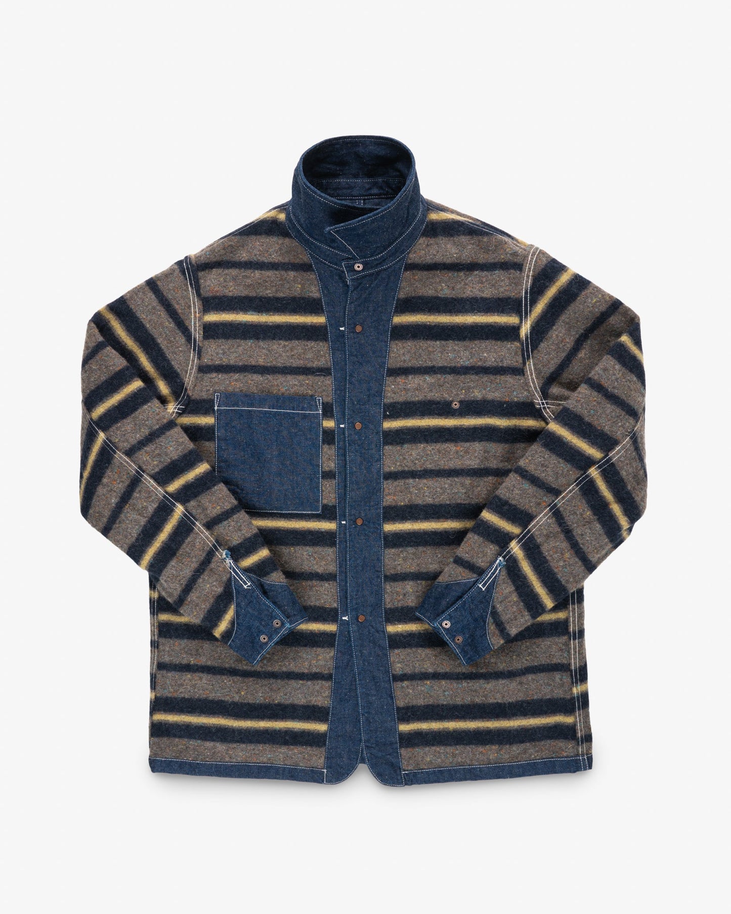 Iron Heart - IHJ-149-IND Denim Blanket Lined Chore Jacket