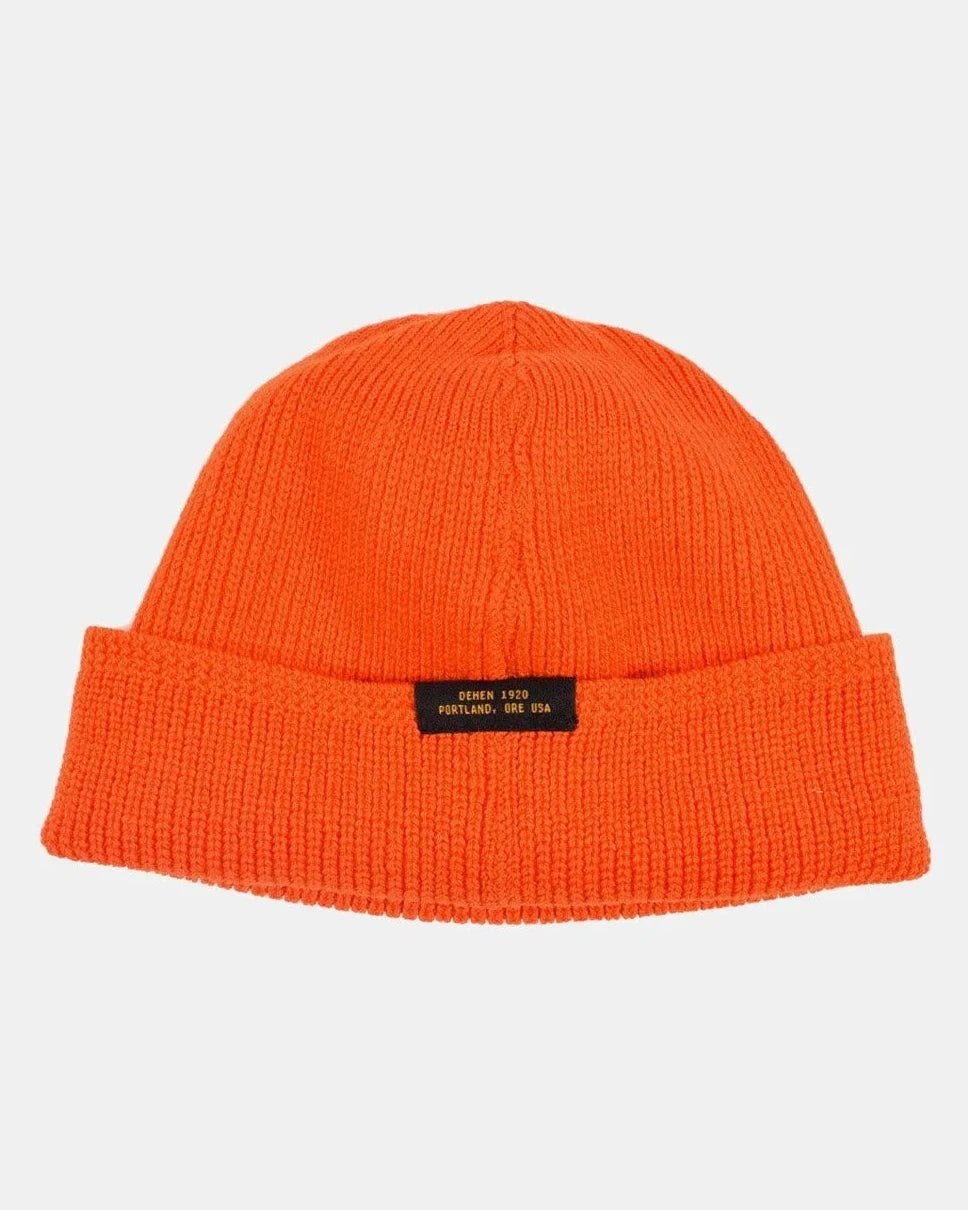 Dehen 1920 - Wool Knit Watch Cap - Safety Orange