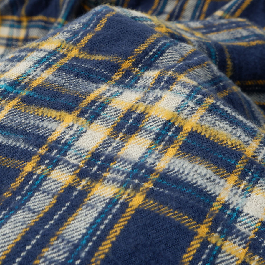 UES - 502655 Flannel Slub Navy Check
