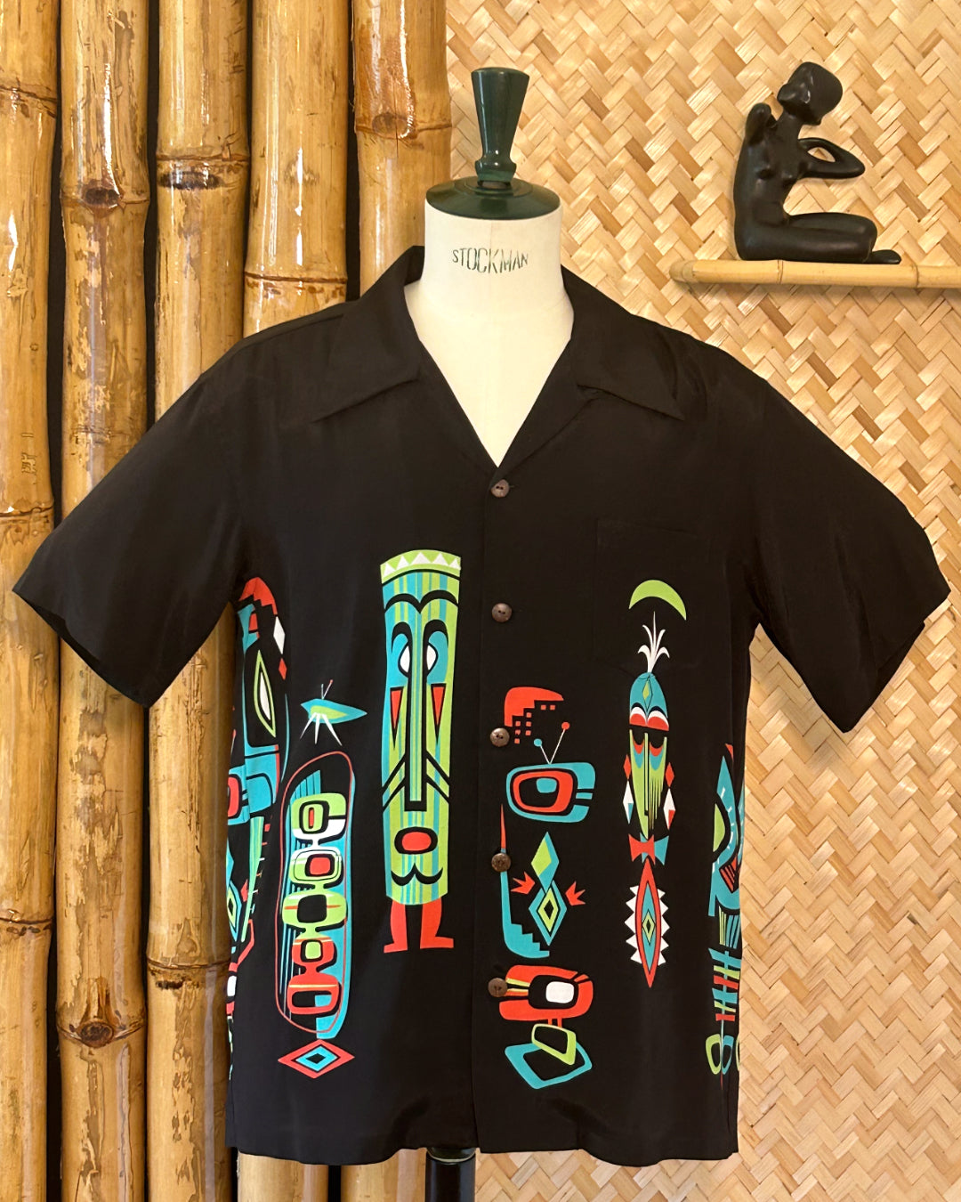 Micky Oye - Aloha Shirt Tiki Modern Black