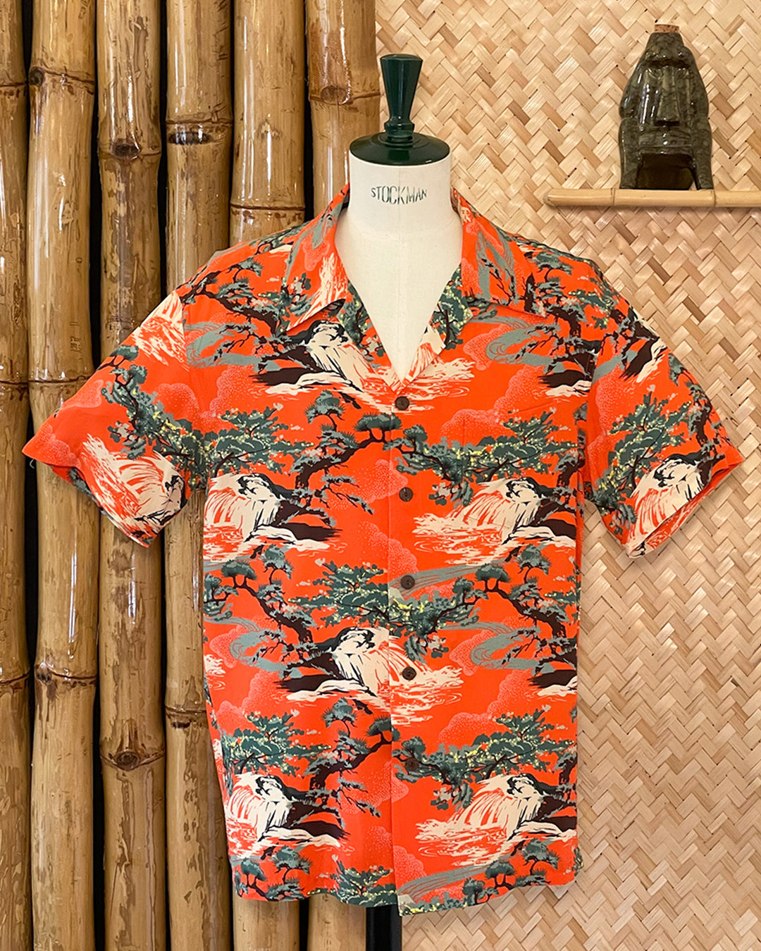Micky Oye - Aloha Shirt Wailani Orange M025-401