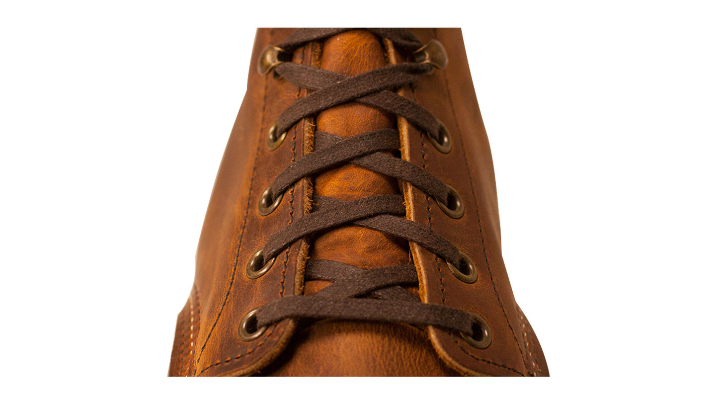 Red Wing - Lace, 48 inch Brown Flat Waxed (6-7 eyelets)
