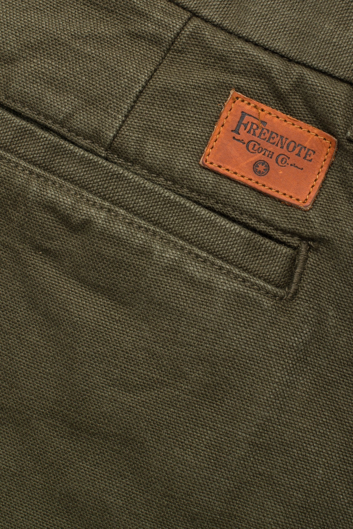 Freenote - Chino Workers Chino Slub Army Green