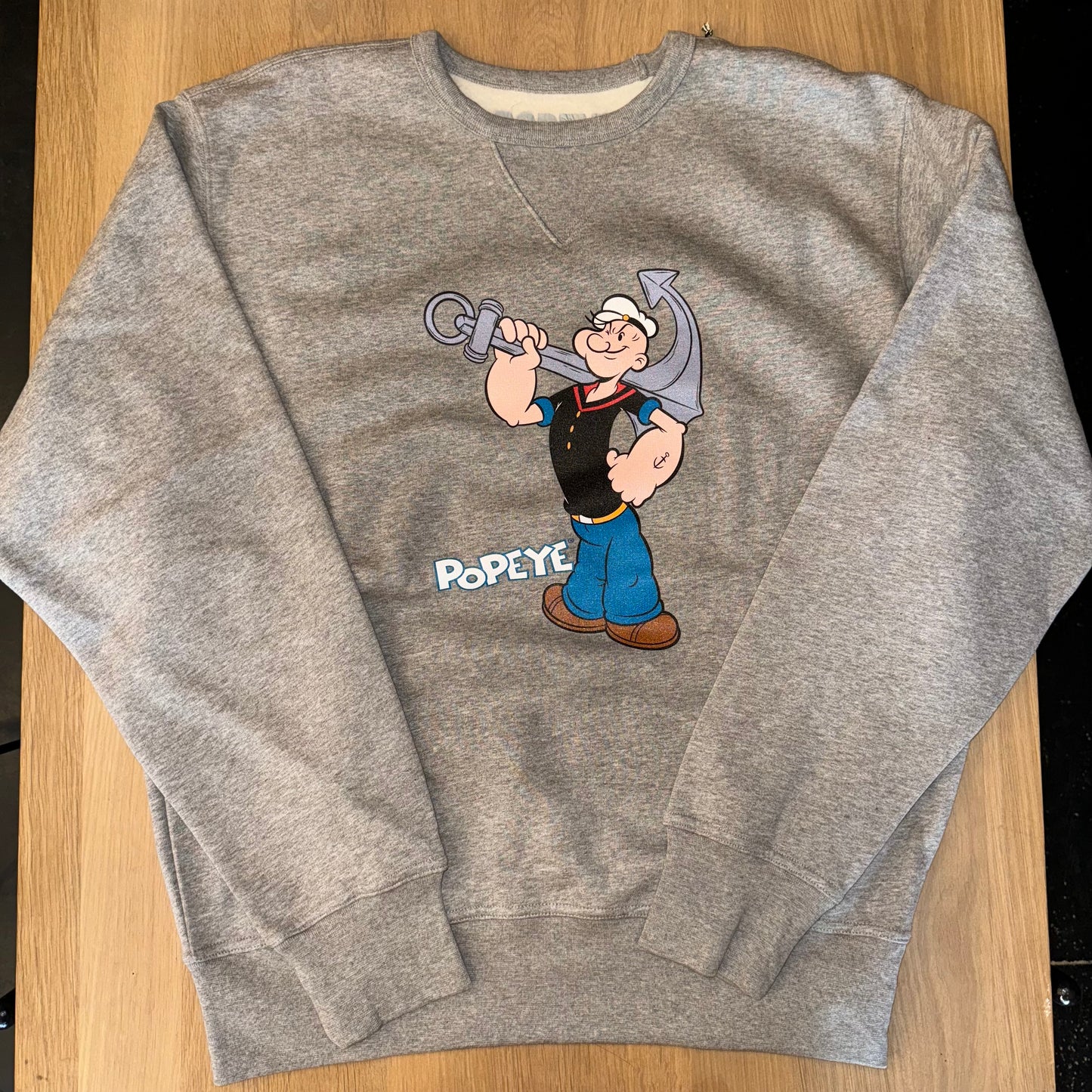 School of Life Projects - Popeye Crew Sweat (Grey Mel)