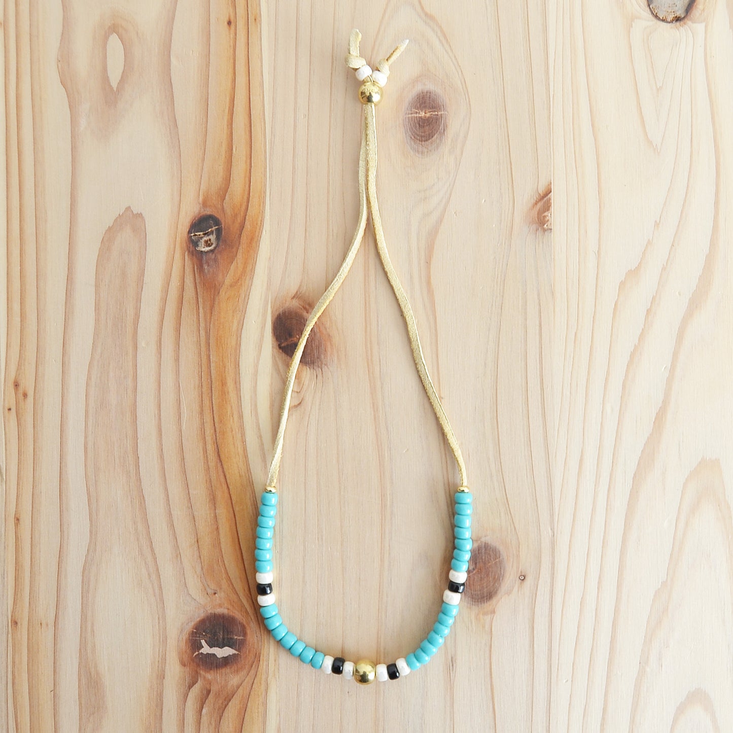 Kobashi Studio - Bracelet Turquoise/Off-White/Black 5014