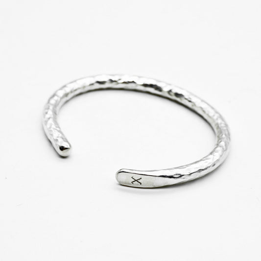 OGL - Bangle - Hammered Silver