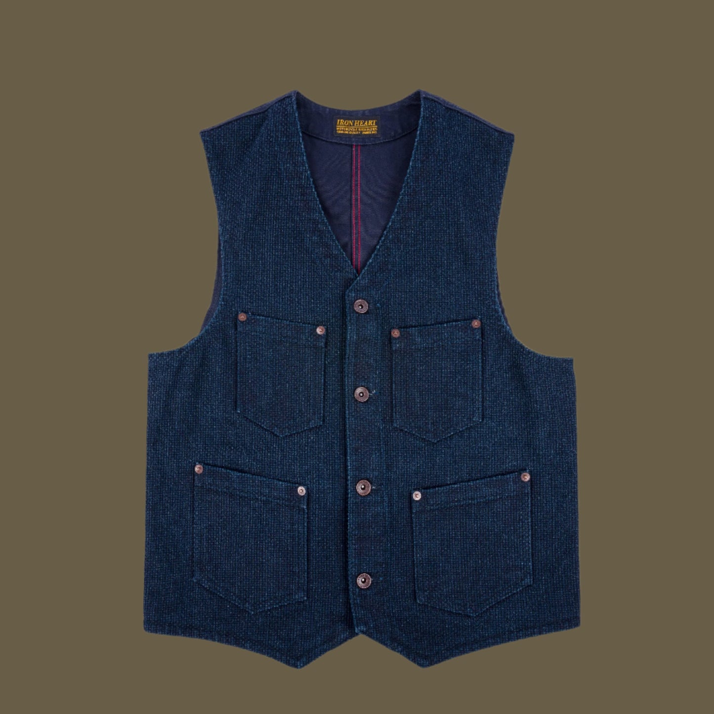Iron Heart - IHV-50-IND 14 Dobby Sashiko Vest