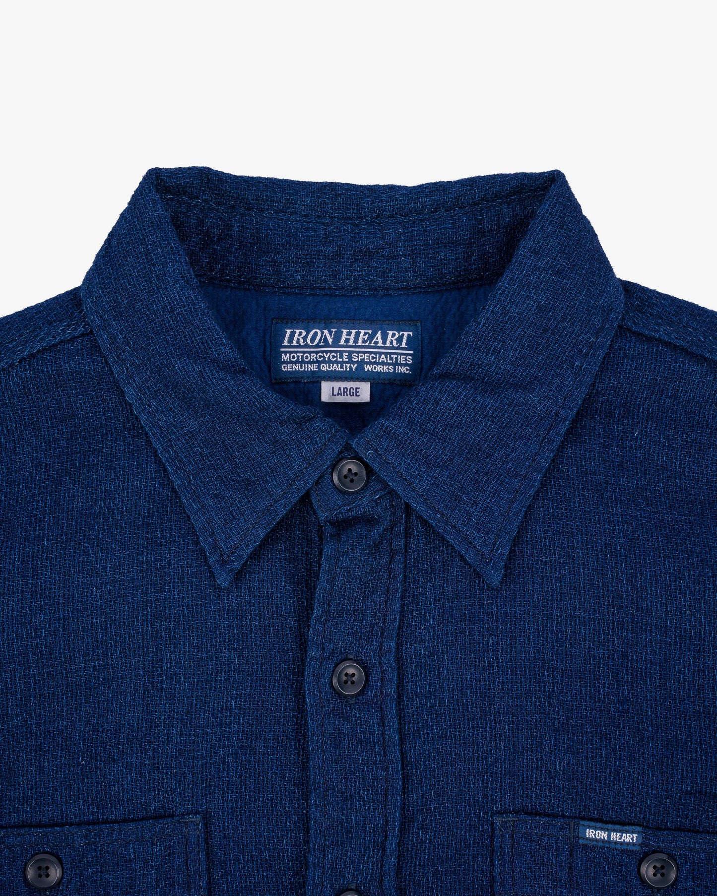 Iron Heart - IHSH-417 Double Gauze Work Shirt Indigo