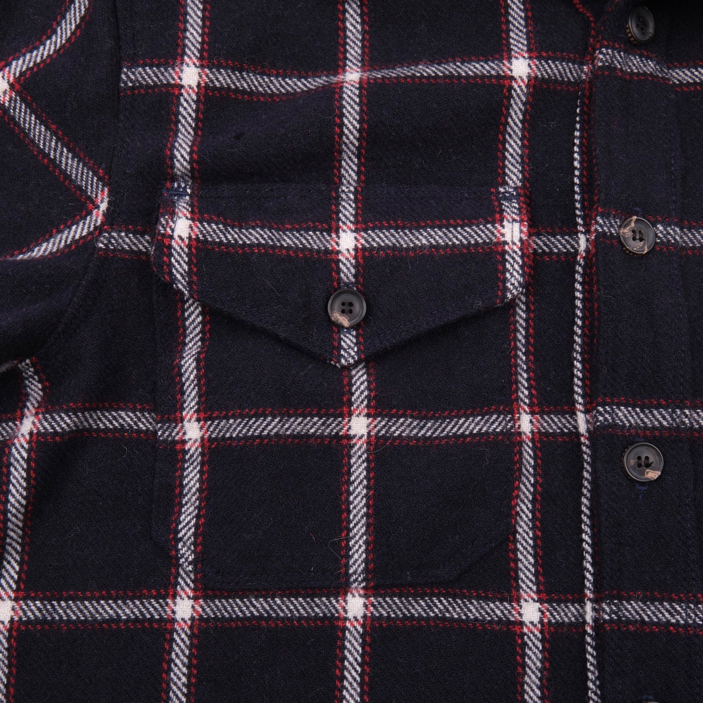 Freenote - Kamas Shirt Navy Wool Plaid