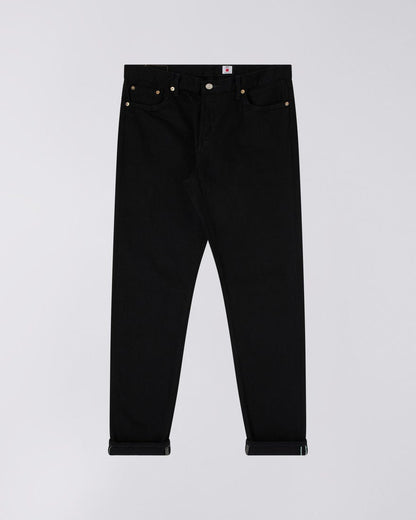 Edwin Jeans - Regular Tapered Black Stretch Selvage RINSED