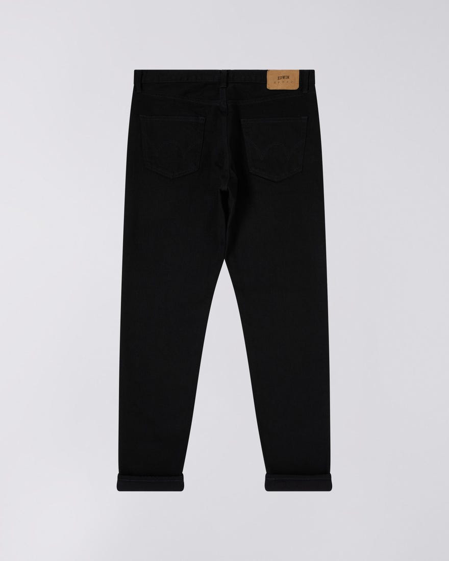 Edwin Jeans - Regular Tapered Black Stretch Selvage RINSED