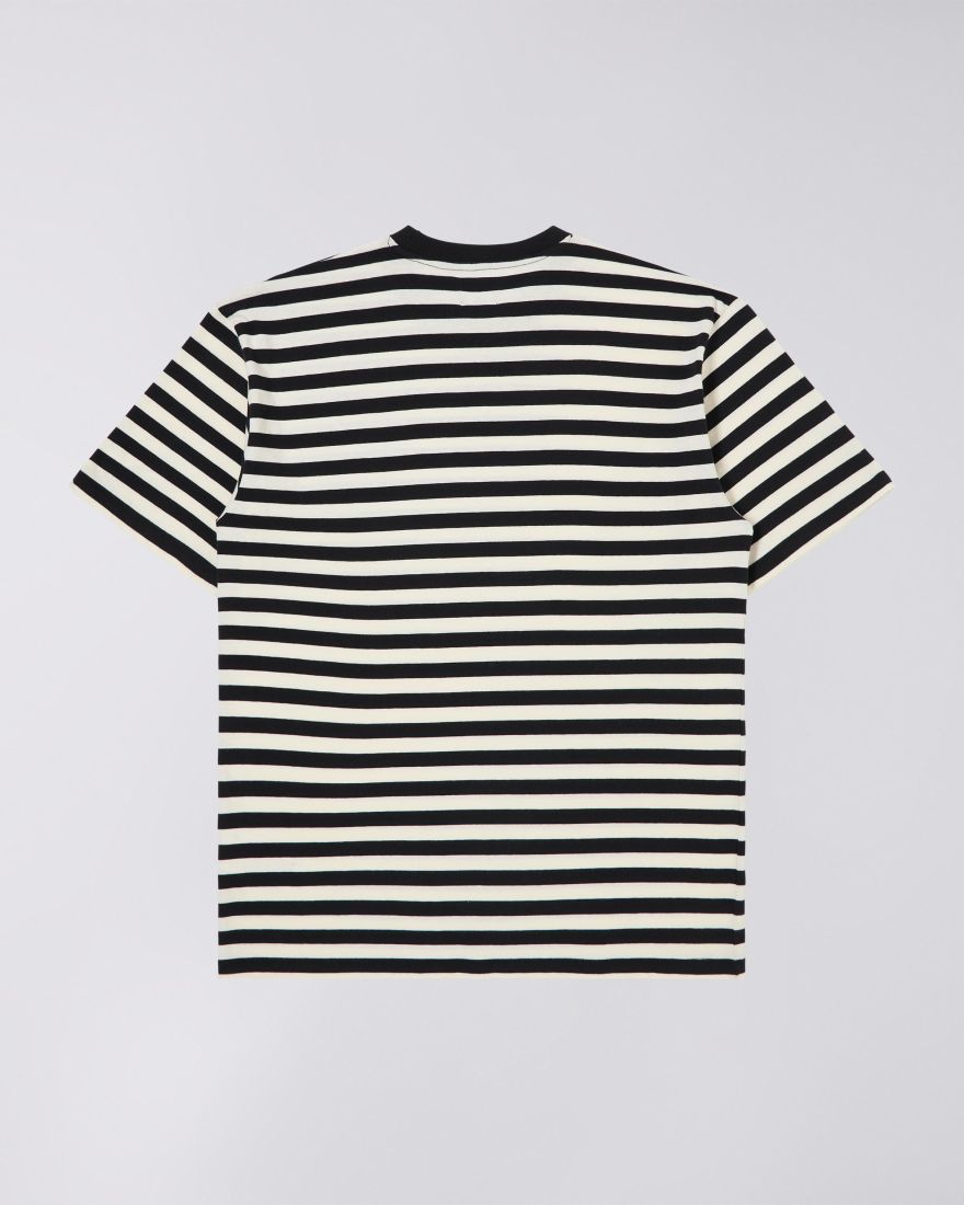 Edwin - Striped Tee (Black/White)