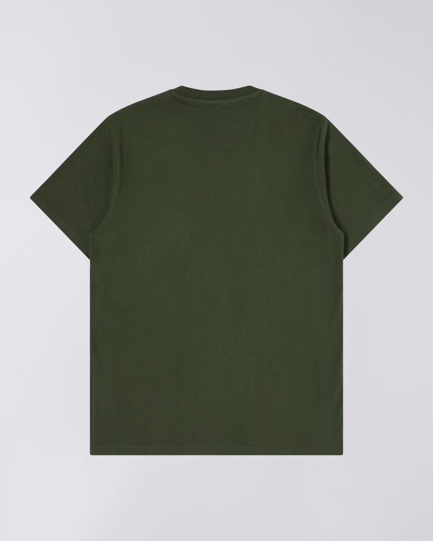 Edwin - Kamifuji Tee Front Embroidery (Green)