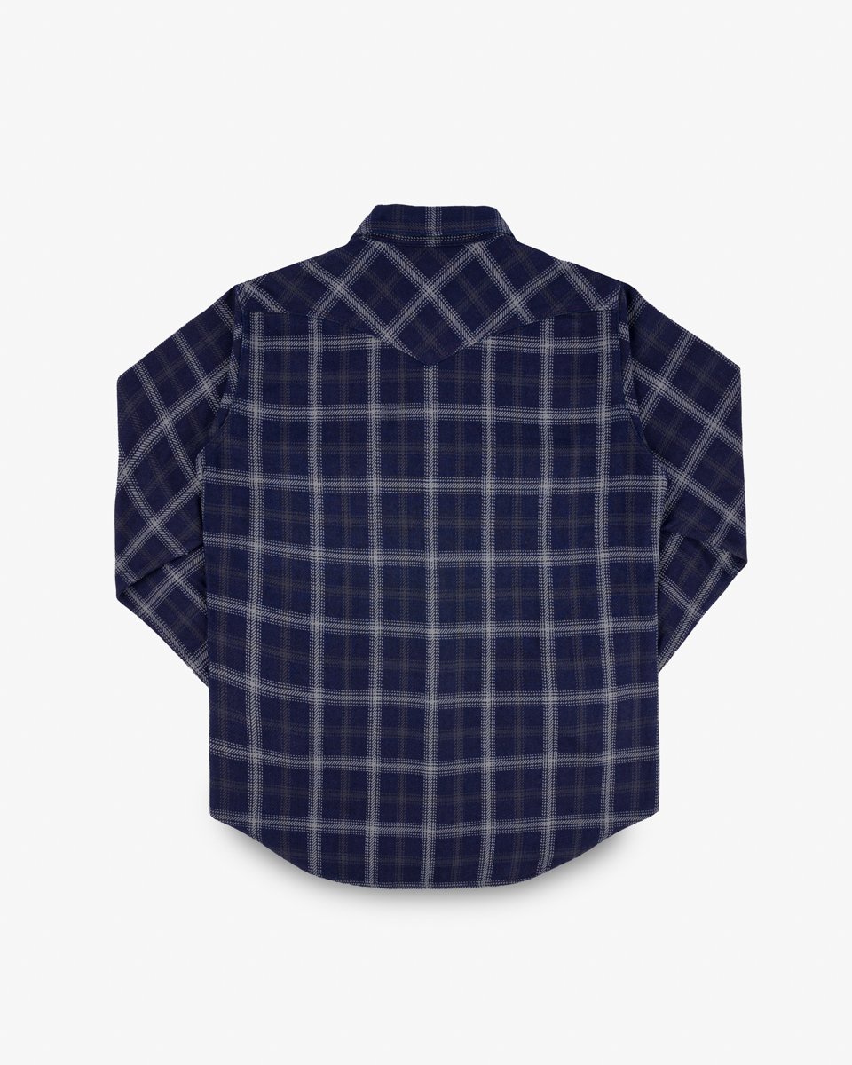 Iron Heart - IHSH-411 BLK Indigo Check