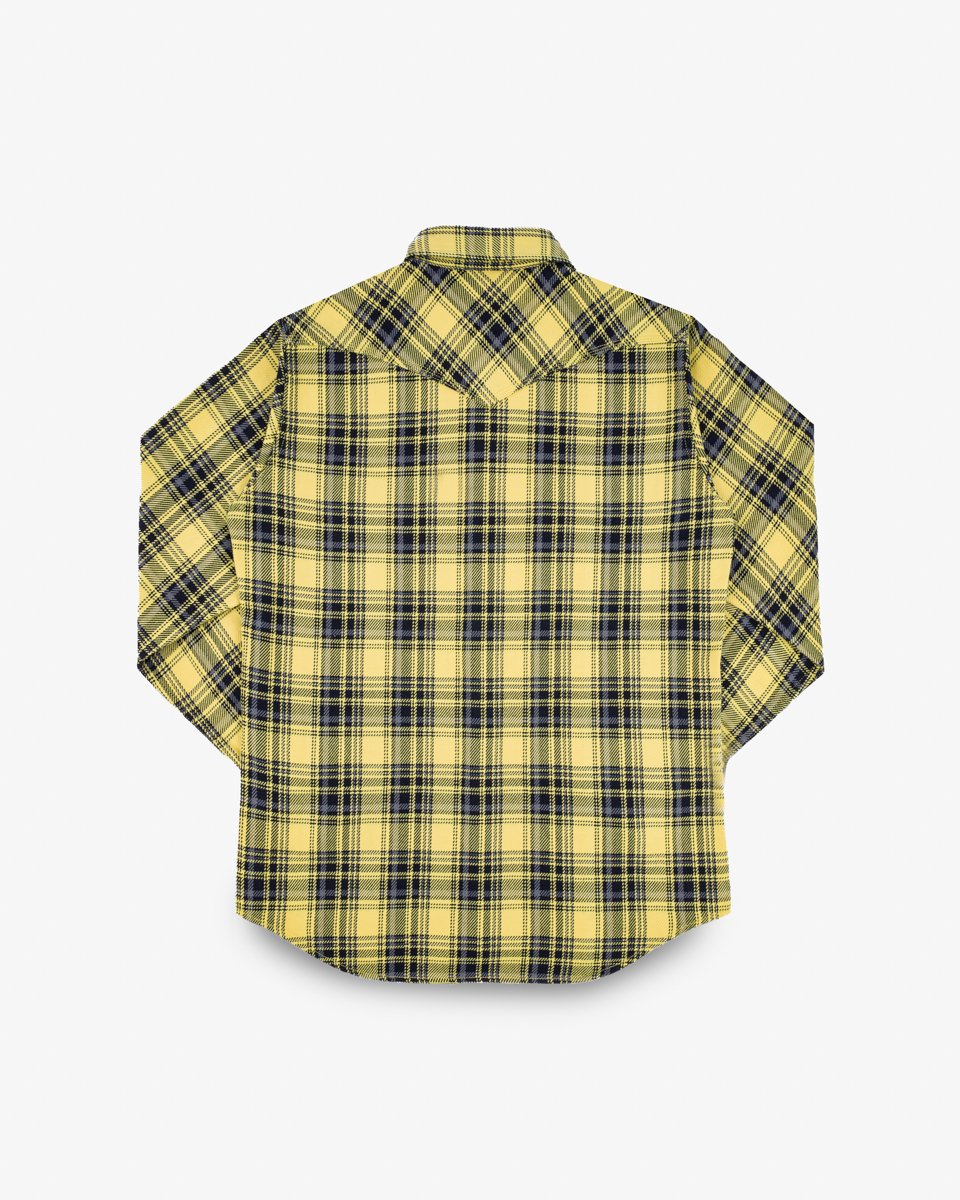 Iron Heart - IHSH-411 Indigo Check Yellow
