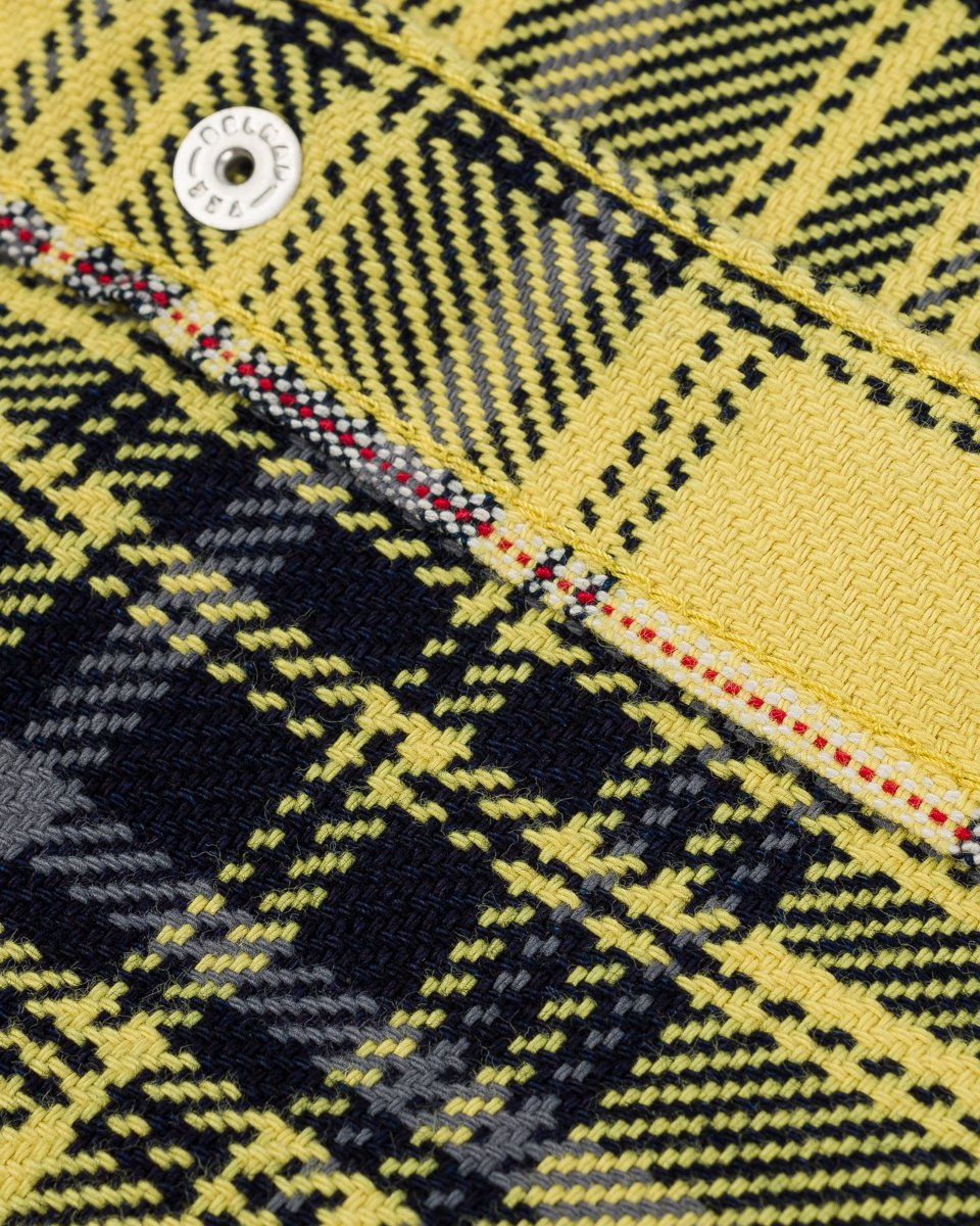 Iron Heart - IHSH-411 Indigo Check Yellow