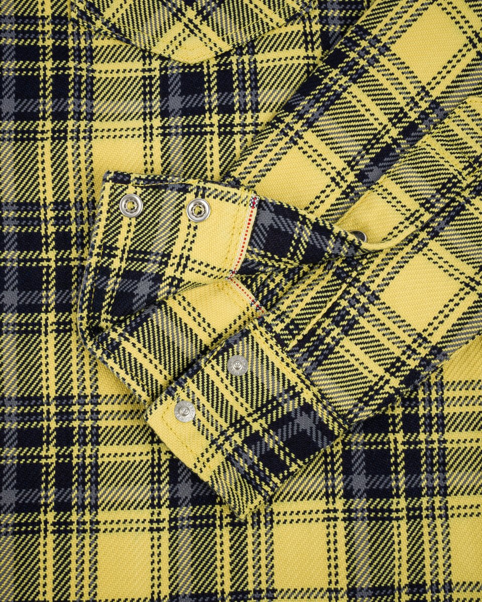 Iron Heart - IHSH-411 Indigo Check Yellow