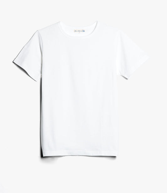 Merz B. Schwanen - 1950s Loopwheeled Tee White