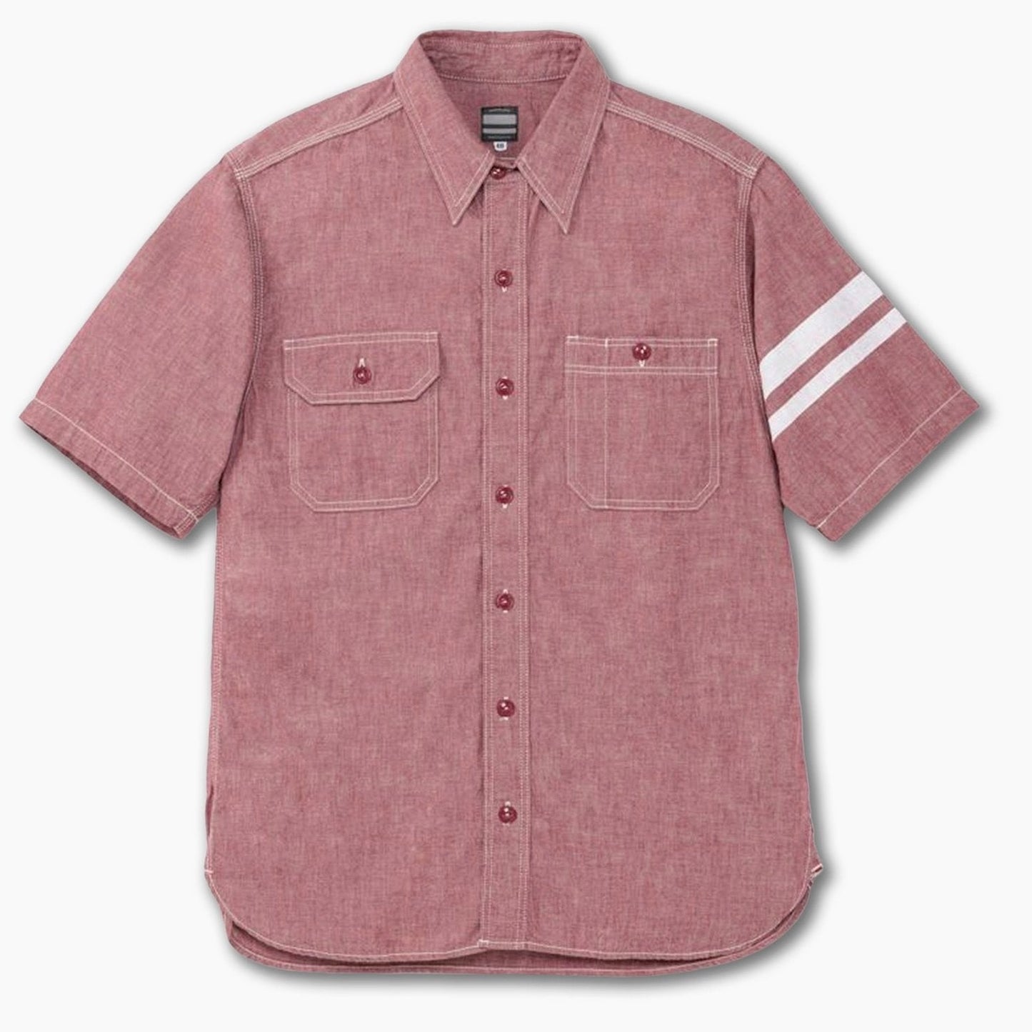 Momotaro - GTB Selvedge Chambray Shirt Red