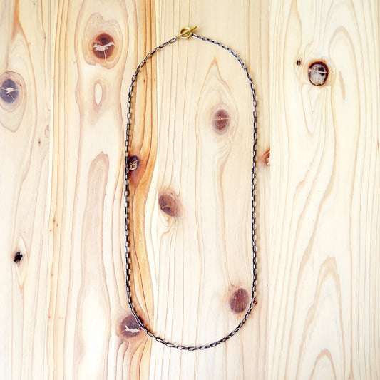 Kobashi Studio - Silver Chain With Kikumon Brass Charms SVN800