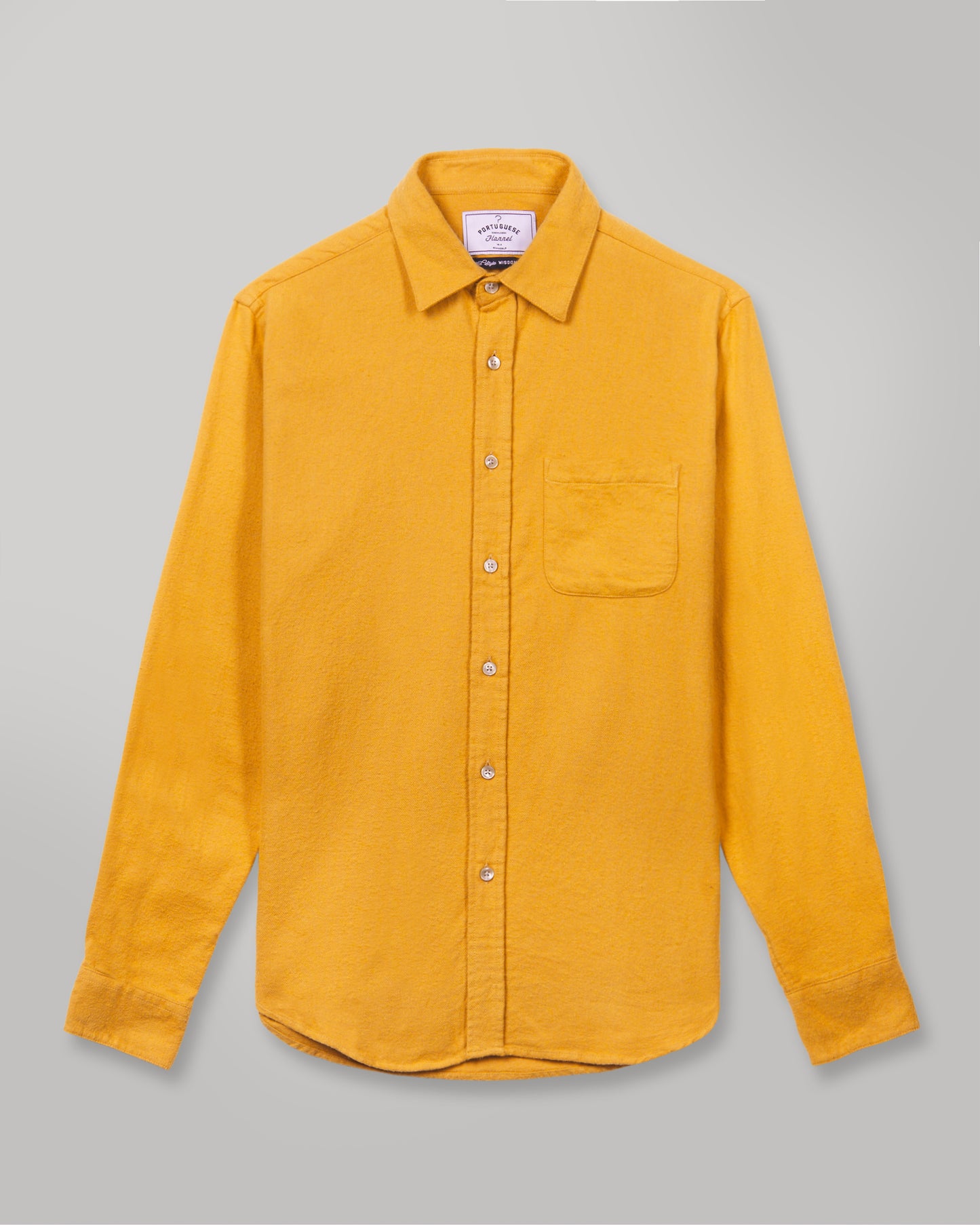 Portuguese Flannel - Teca mustard Flannel