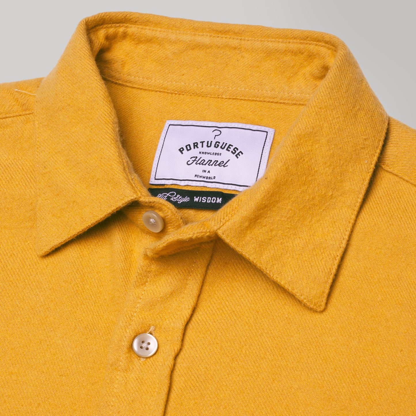 Portuguese Flannel - Teca mustard Flannel