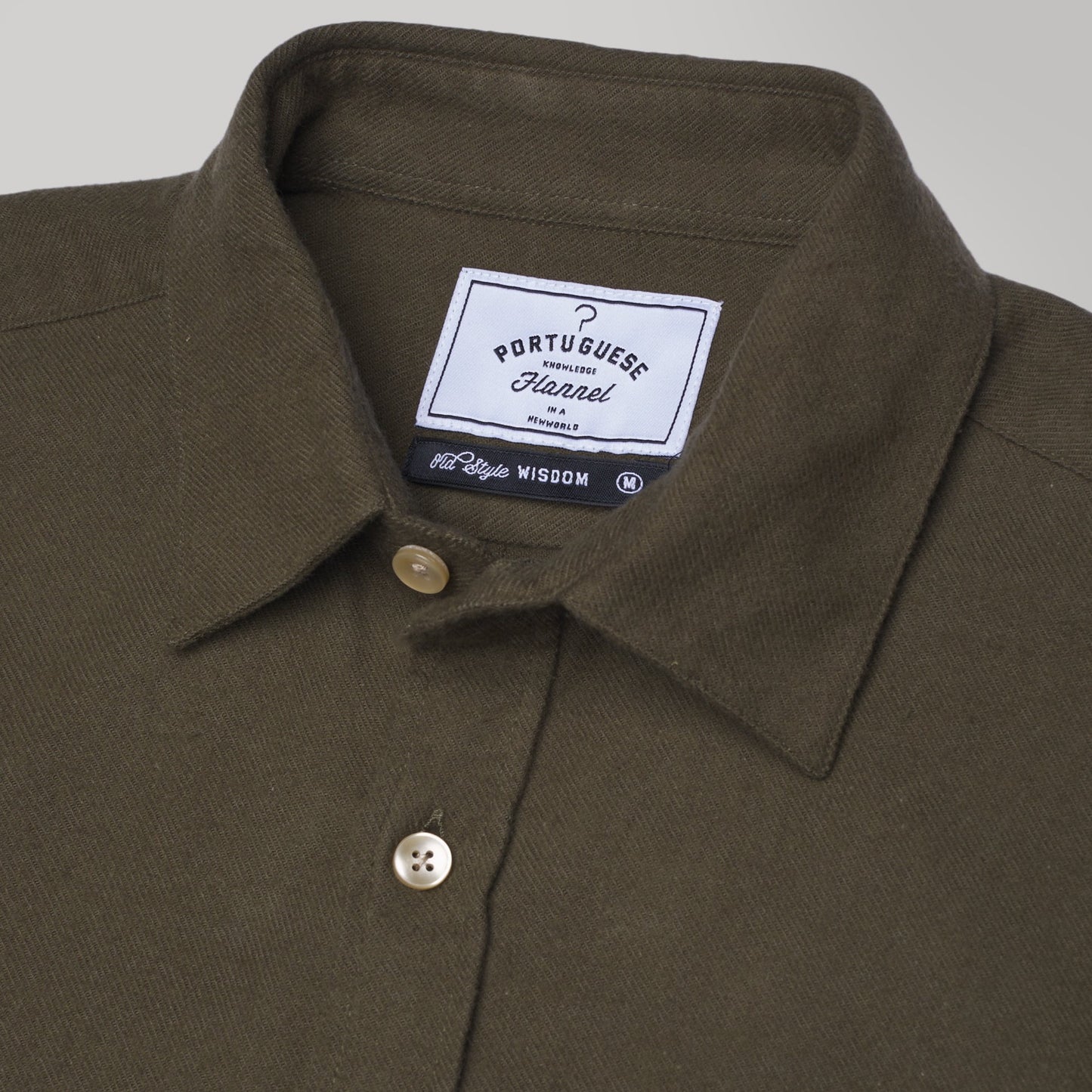 Portuguese Flannel - Teca green Flannel