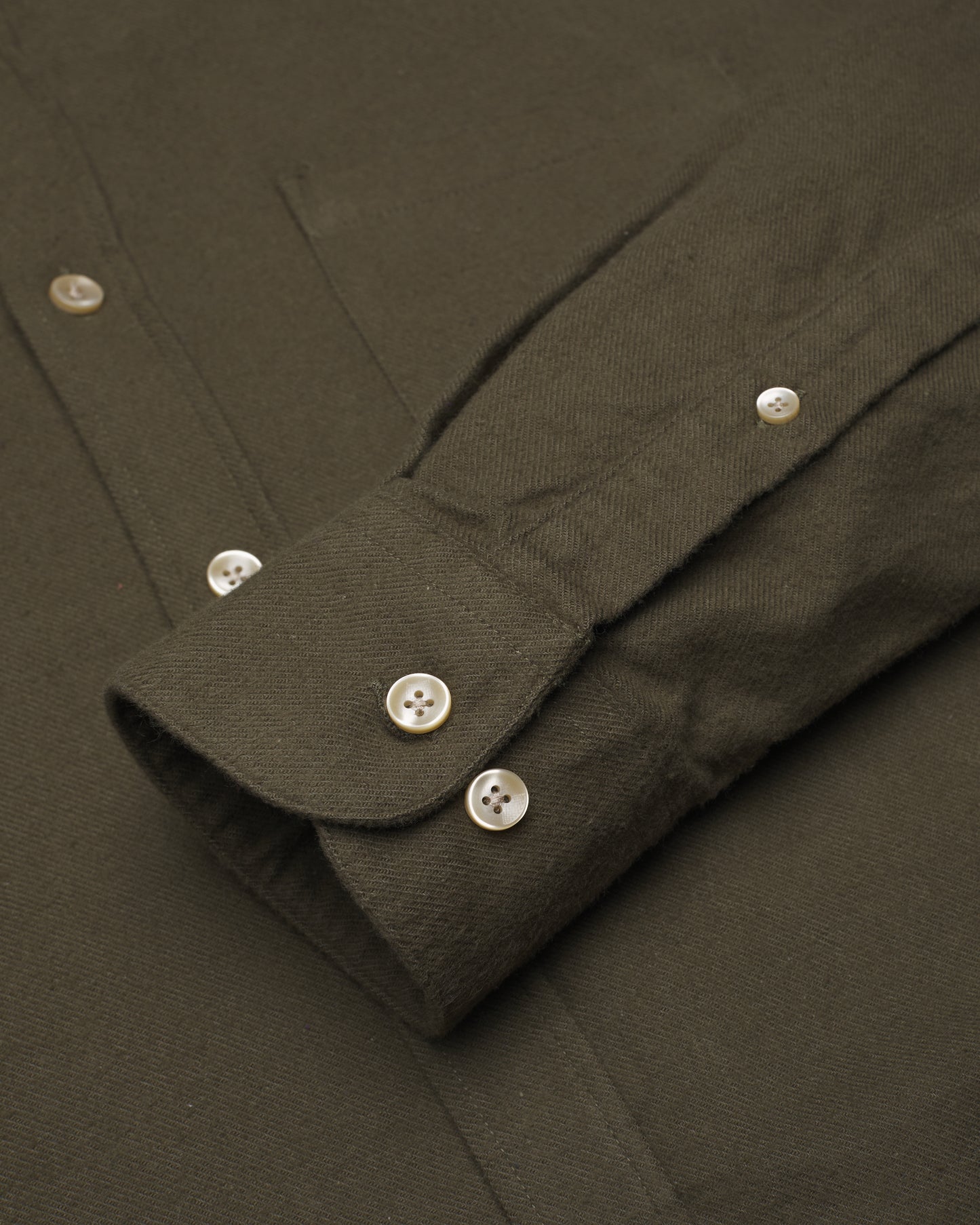 Portuguese Flannel - Teca green Flannel