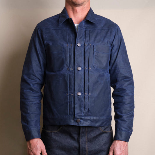 Freenote - Jacket - Rider RJ-1 Waxed Navy