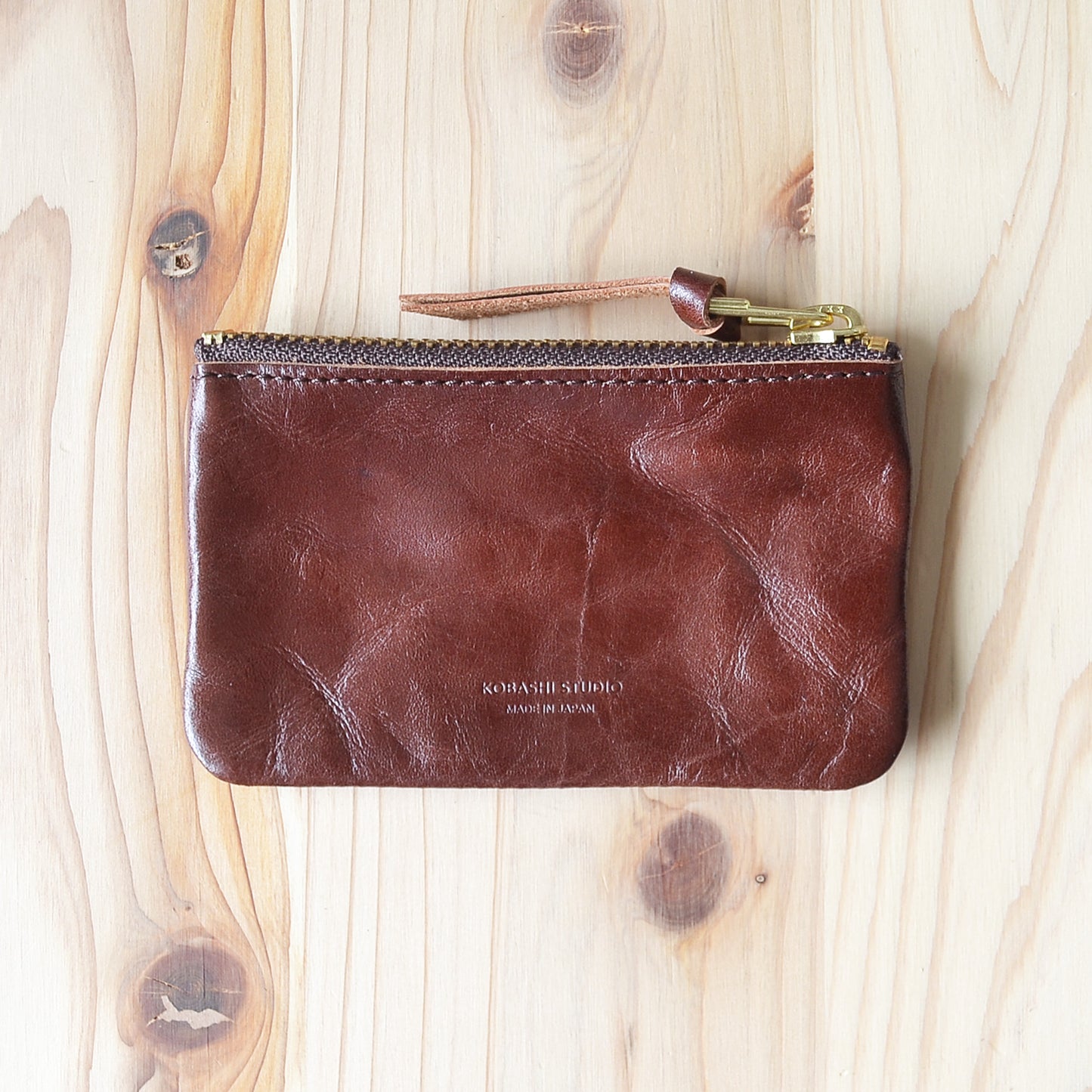 Kobashi Studio - Zipper Wallet Brown