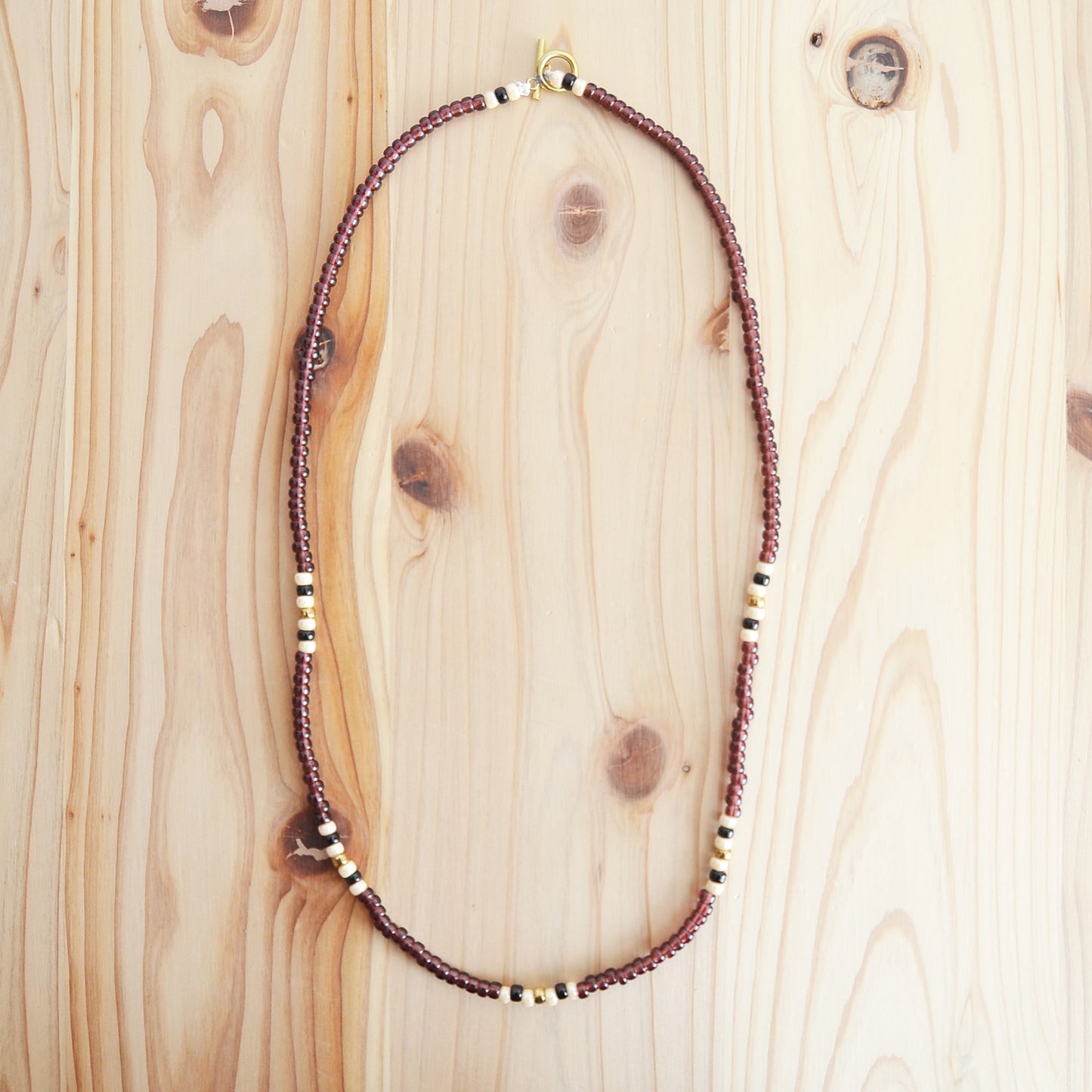 Kobashi Studio - Necklace Cherry/Off-White/Black 4003