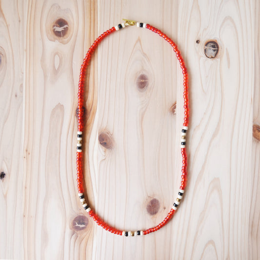 Kobashi Studio - Necklace Red/off-white/black