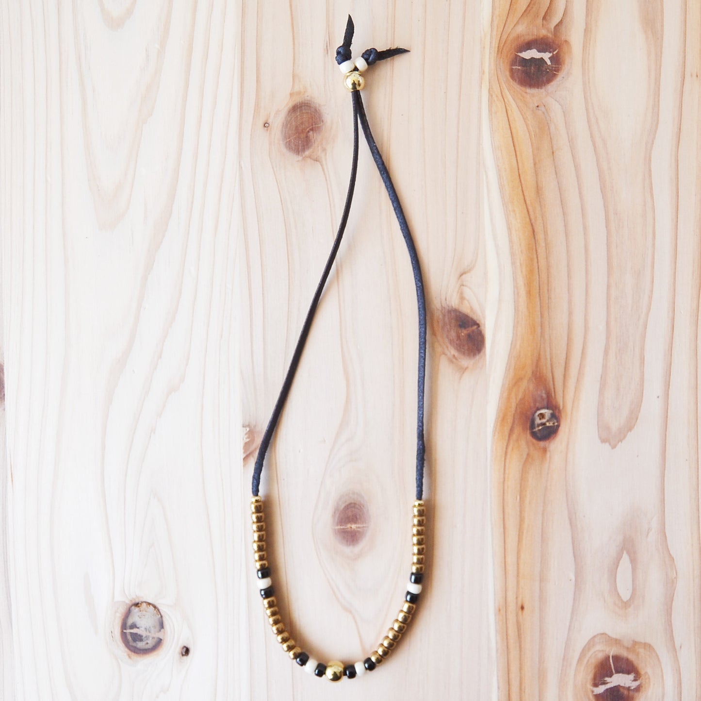 Kobashi Studio - Bracelet Brass/Black/Off-white 50G