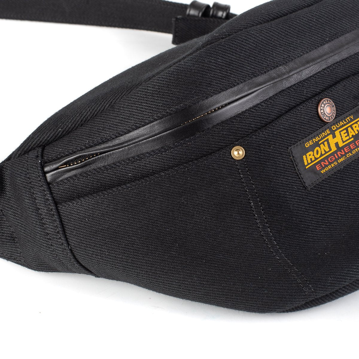 Iron Heart - Ihe-37 Denim Waist Bag Black