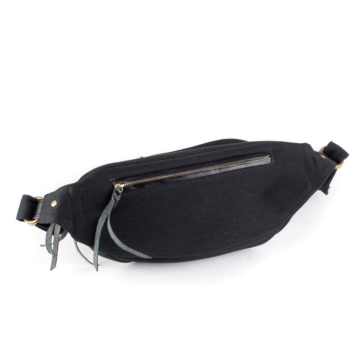 Iron Heart - Ihe-37 Denim Waist Bag Black